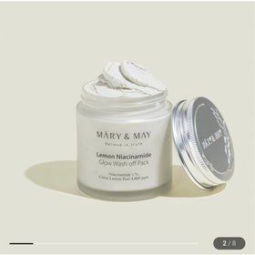 MARY&MAY Lemon Niacinamide Glow Wash Off Pack 125g