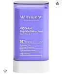 Mary&May Vegan Peptide Bakuchiol Sun Stick SPF50+ PA++++ 0.63 oz / 18g